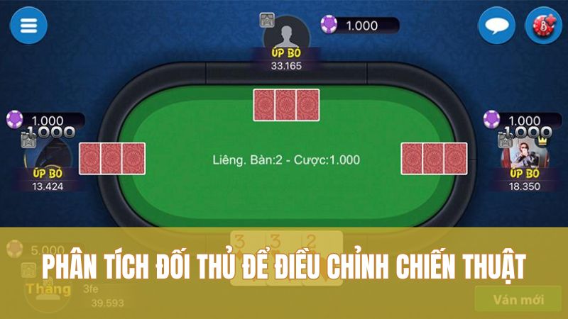 Phân tích đối thủ để điều chỉnh chiến thuật